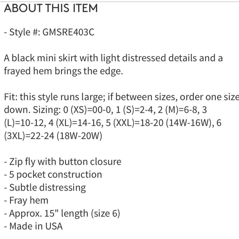 Good American Black Distressed Raw Hem Denim Mini Skirt - Picture 7 of 7